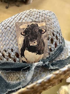 Leather Hat Card - Bad to the Bone