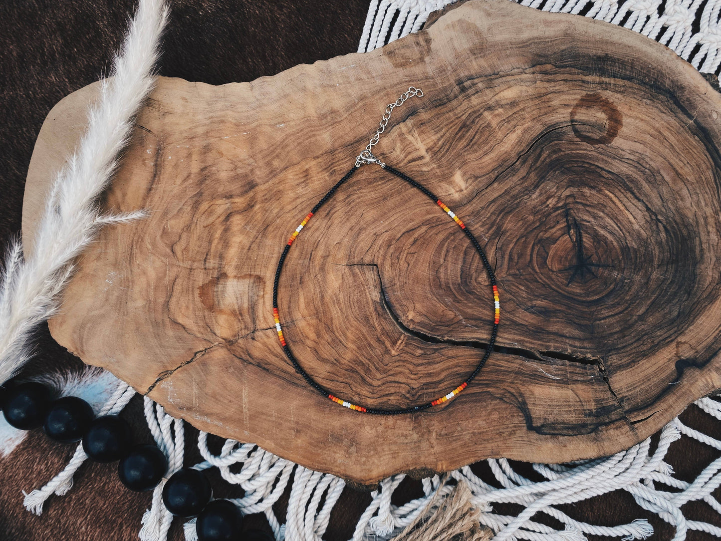 At dawn western beaded necklace