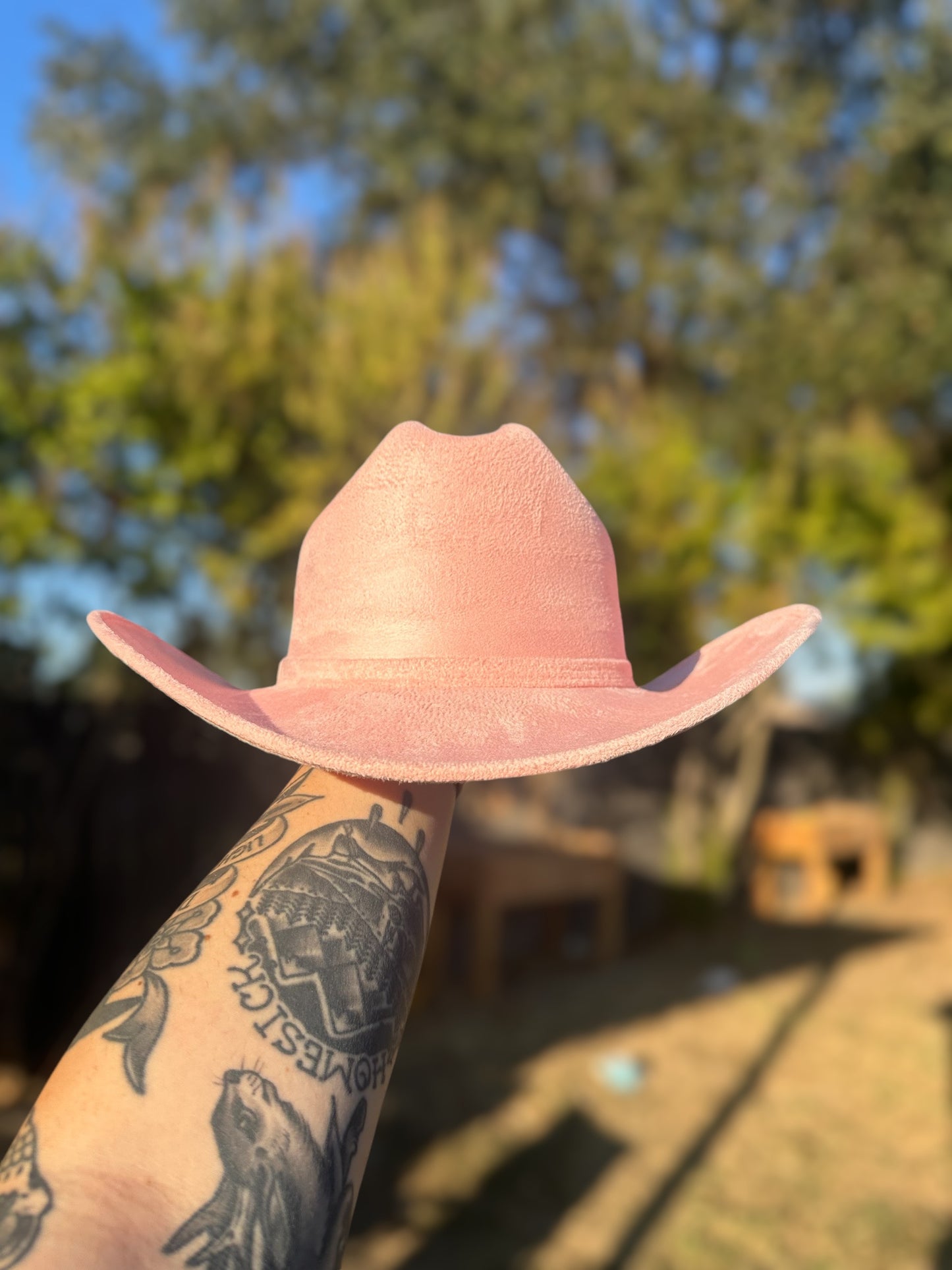 Cowboy Cactus Think Pink Suede