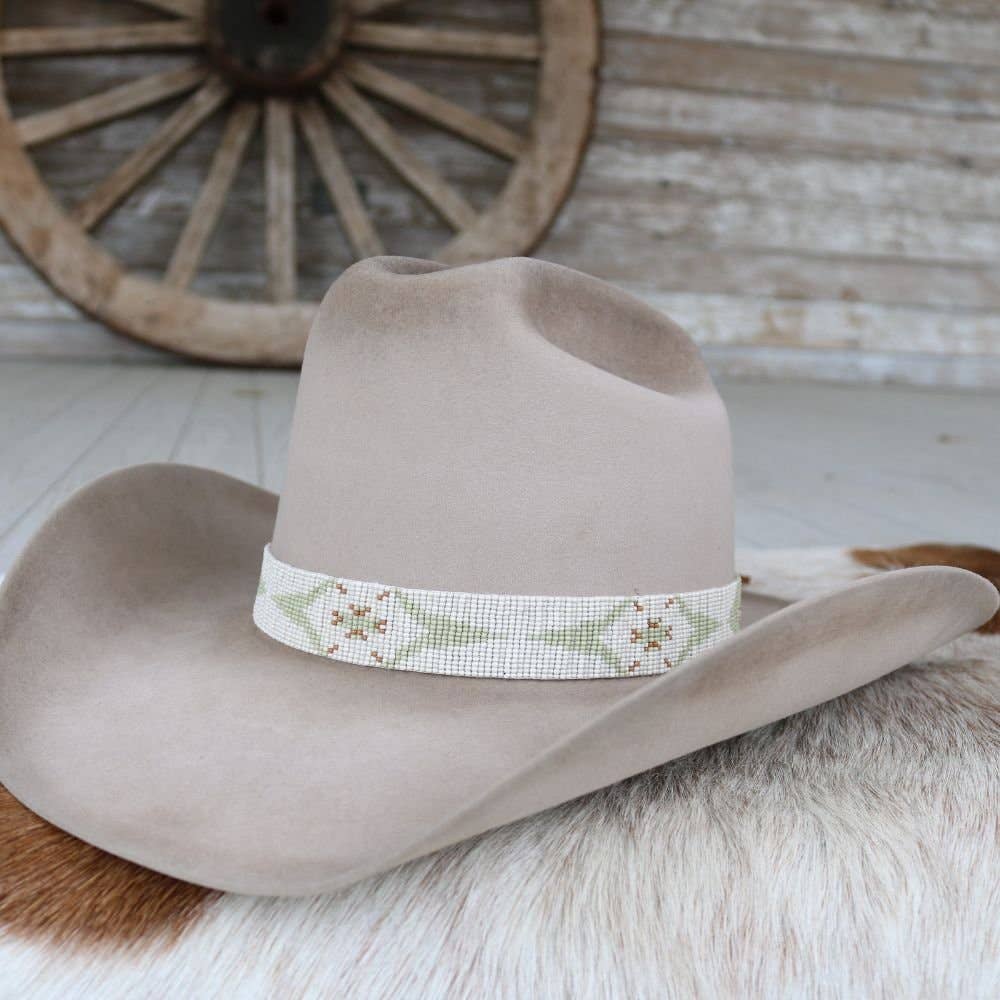 Beaded Hat Band - Sagebrush