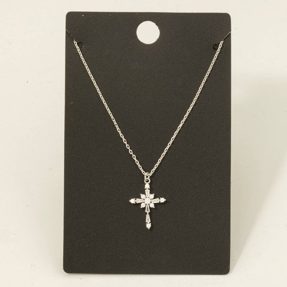 Gold Dipped Cross Pendant Necklace