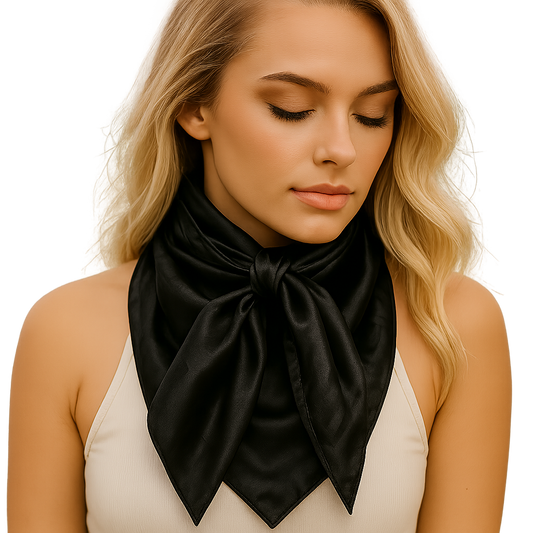 Black Jacquard Wild Rag