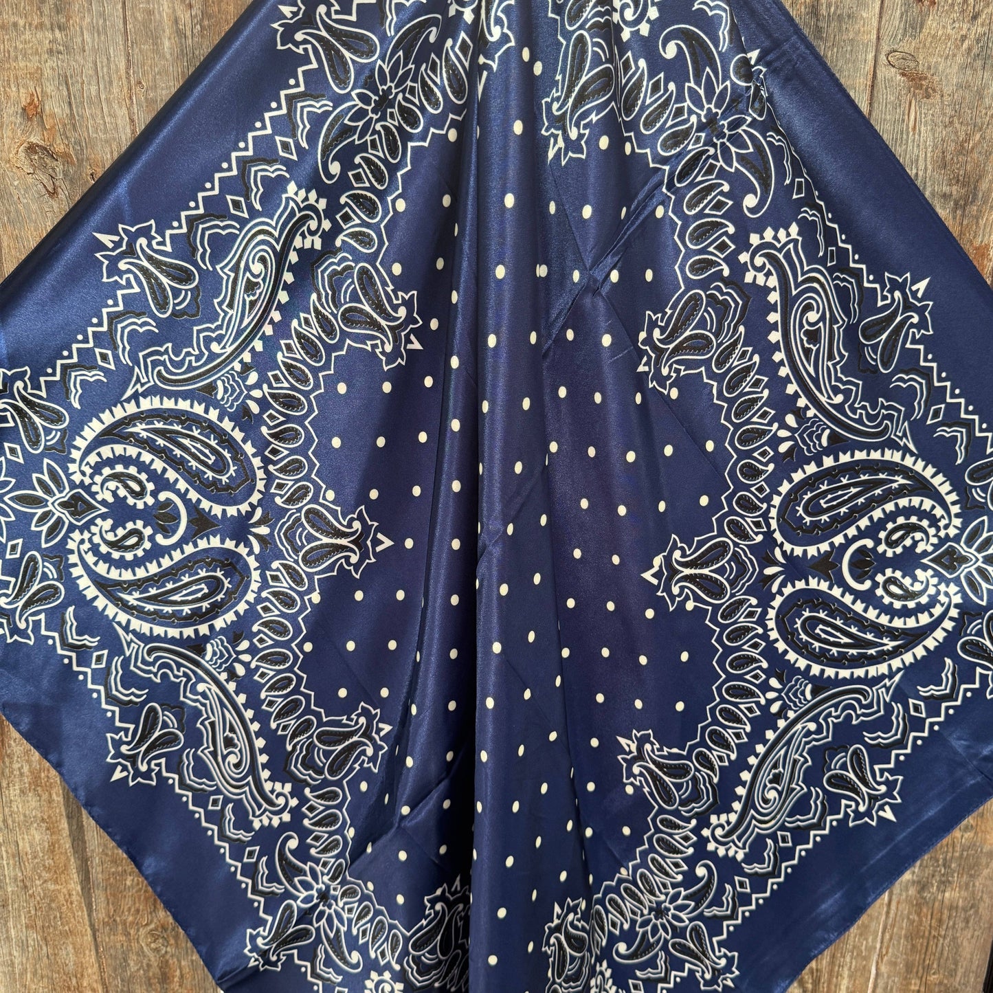 Blue Paisley Wild Rag