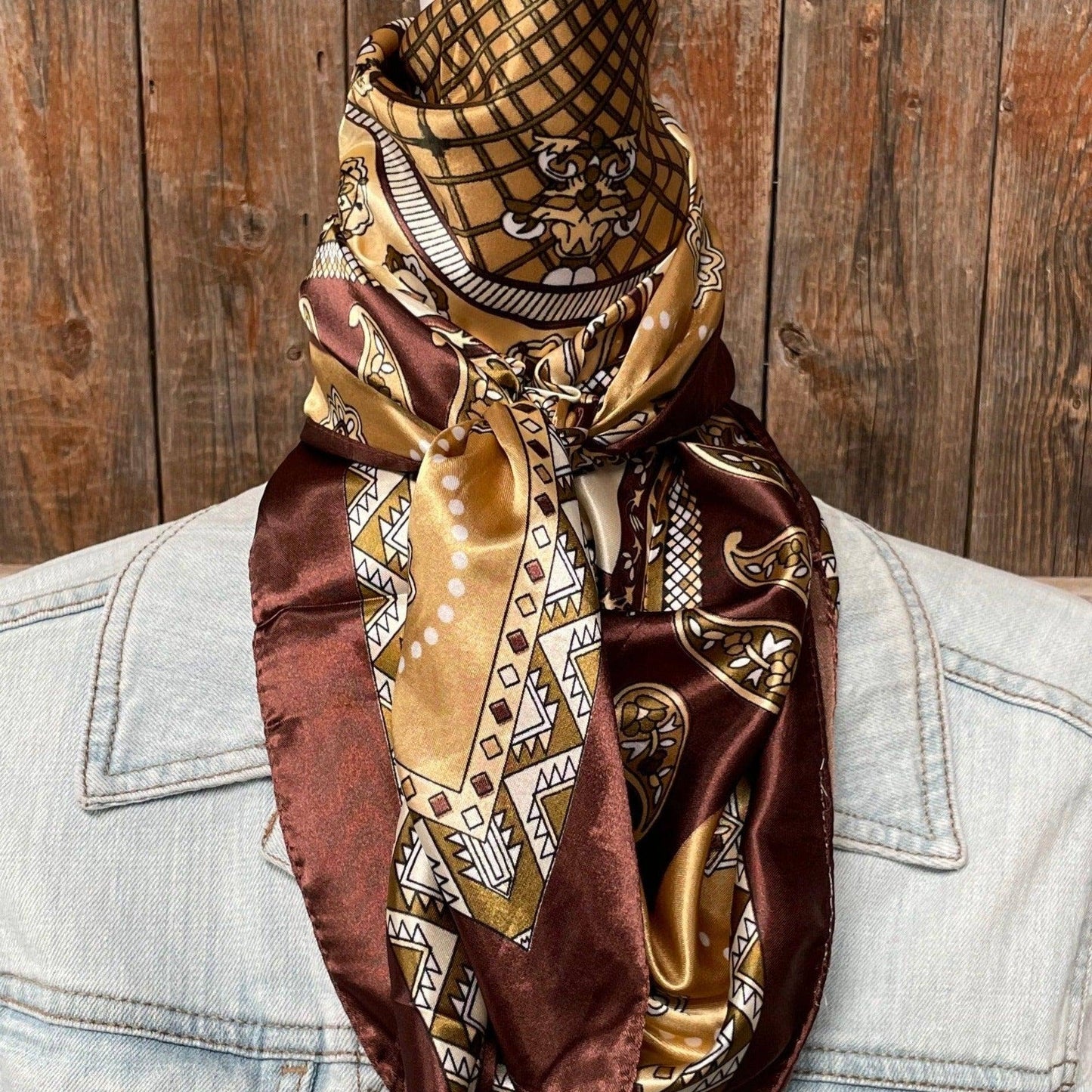 Earth Tones Paisley Wild Rag