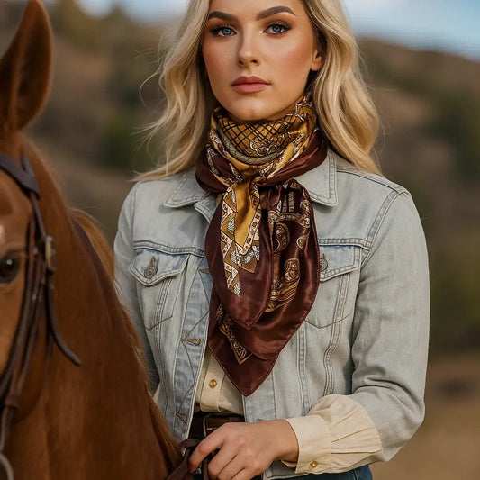 Earth Tones Paisley Wild Rag