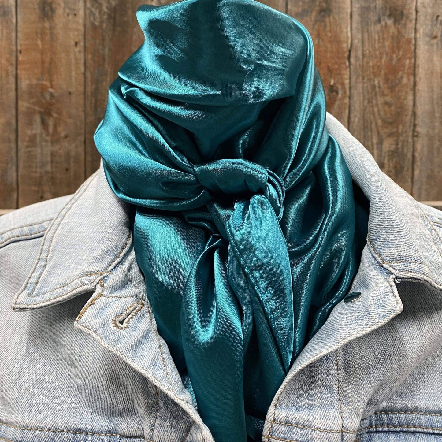Solid Teal Wild Rag