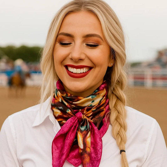 Fuchsia Floral Wild Rag