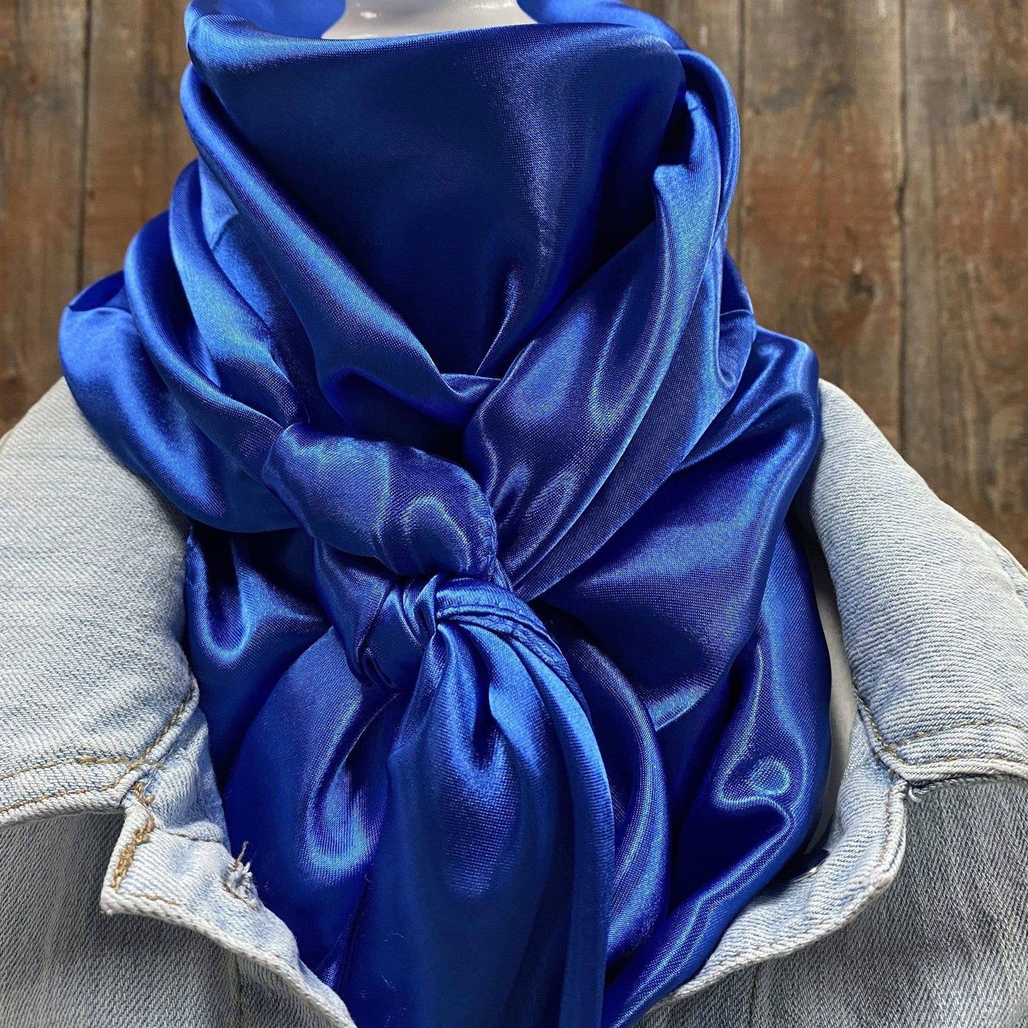 Solid Electric Blue Wild Rag